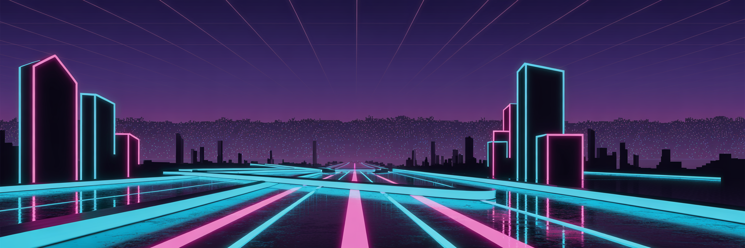 Contact Section Synthwave Background