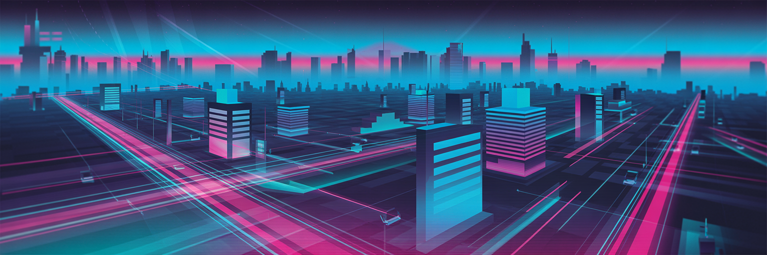 FAQ Section Synthwave Background