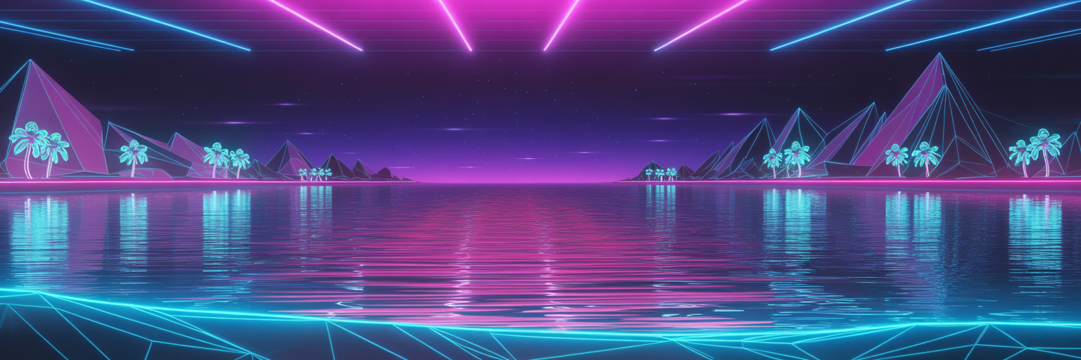 Responsible Hero Synthwave Background